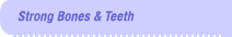 Strong Bones & Teeth